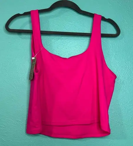 Reoria Pink Magenta Crop Top Tank Athletic Layering Basic Summer Size XXL