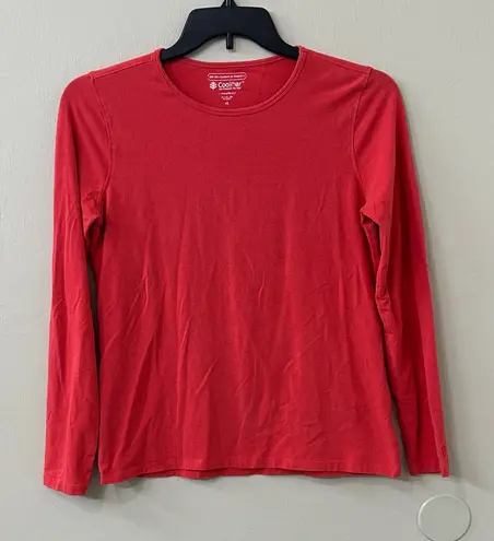 Coolibar Classic Red Long Sleeve Shirt UPF 50+ Sz M Size M