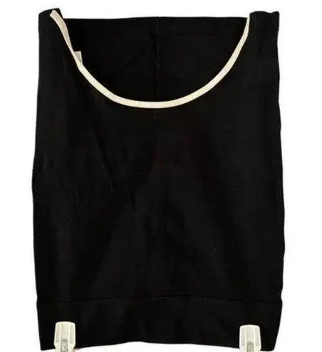 FACEHUNTER BLACK STRETCH ZIP CLOSE SKIRT SMALL