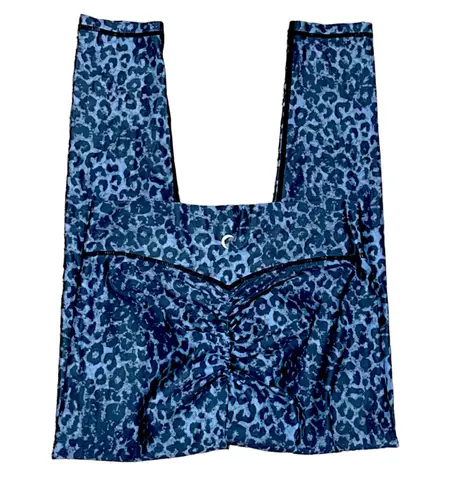 Zyia Stone Leopard Scrunchy Light n Luxe 7/8 24” Leggings 8-10