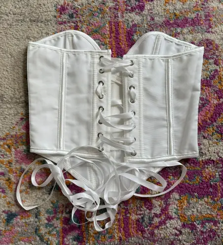 White Corset Top Size XS