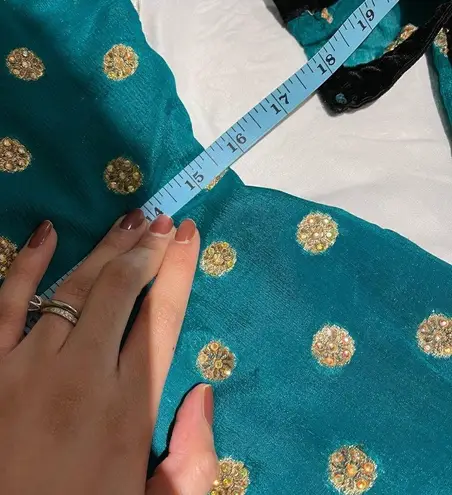 NWOT 3 piece Pakistani Indian embellished outfit Green