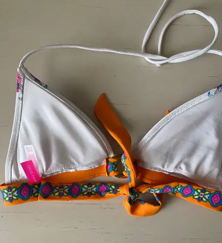 Victoria's Secret Y2k Victoria’s secret bohemian multicolor printed triangle padded bikini top