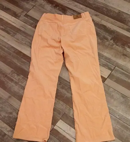 Ralph Lauren  Orange Artsy Funky Peasant Boho Kid Core Corduroy Pants Size 10