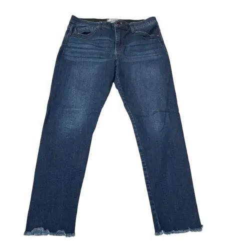 Democracy “Ab” Technology Cropped Skinny Jeans Dark Blue Size 12