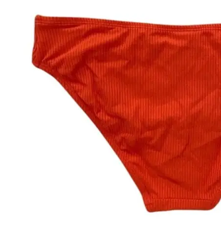 ANDIE NWT Swim The Bikini Rib Bottom Medium Coverage Low Rise L Sire Orange - Image 8