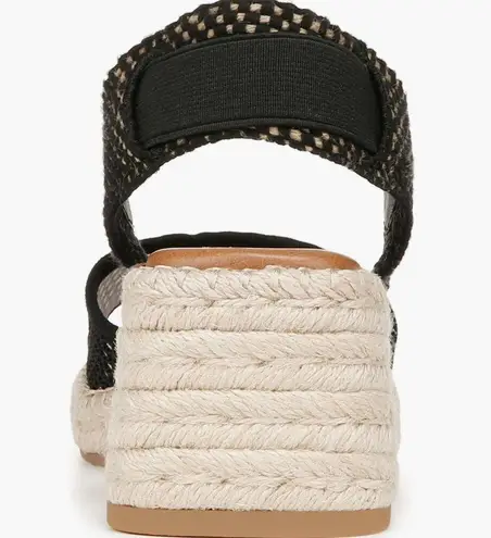 Zodiac NEW Noreen Espadrille Wedge Sandal (Women) 11M, BLACK FABRIC