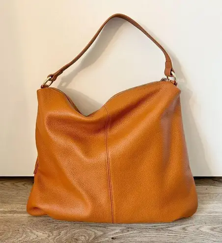 Laggo Joyce Hobo Leather Bag in British Tan NWOT Brown