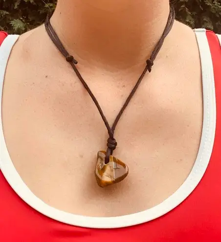 Tigers Eye Extendable Silky Cord Necklace