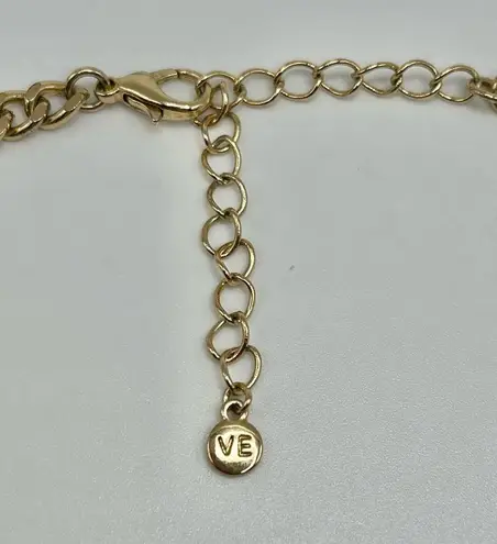 Victoria Emerson bright statement necklace - new! blue green coral gold peach