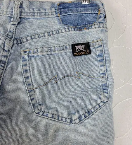 Parasuco Womens Jeans Size 29 Light Wash Criss Cross Lace Up Skinny Grunge Denim