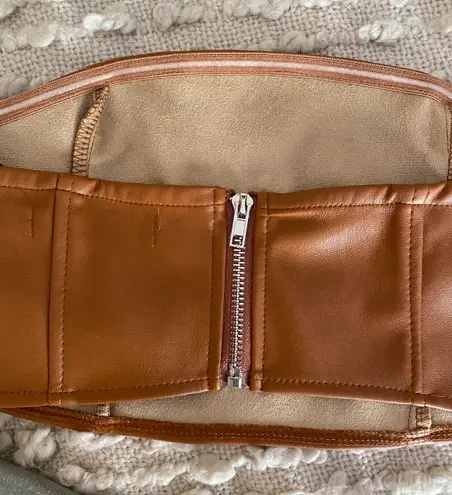 Missguided Brown Faux Leather Bandeau