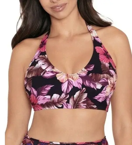 Peppermint Skinny Dippers Black Mowie Bikini Swim Top Size Small NWT