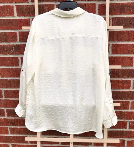 Michael Kors MICHAEL  White Silky Blouse 1X