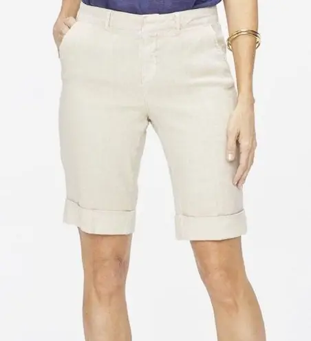NYDJ Lift Tuck Technology Linen Blend Bermuda Shorts