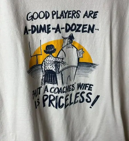 Vintage 90s Coaches Good Players T Shirt White XL Extra Large Single Stitch Logo