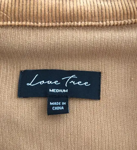 Love Tree Corduroy Cropped Jacket