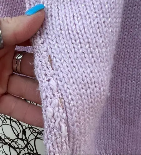 Jaclyn Smith Vintage 90s Jacqueline Smith pastel chenille chunky knit diamond print sweater