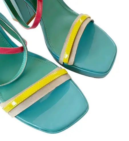 Marc Fisher  Acres Heeled Platform Retro Ankle Wrap Tie Sandal Size 9.5 NWT thumbnail 11