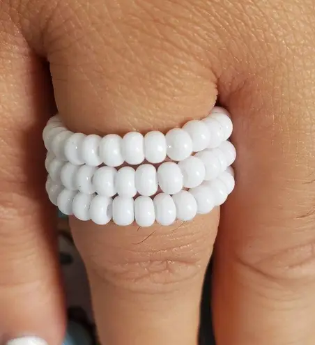 Seed Bead Flexible Ring Set