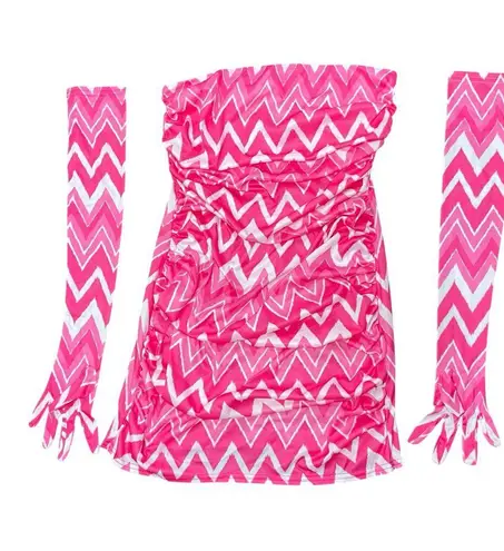 NWOT MISCREANTS Cupid Mini Dress, UK14 Pink Size 10