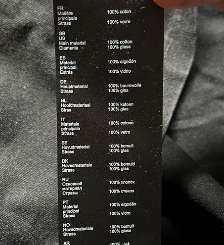 Maje NEW Tasvegas Paradise Rhinestone T-Shirt size 1 Black