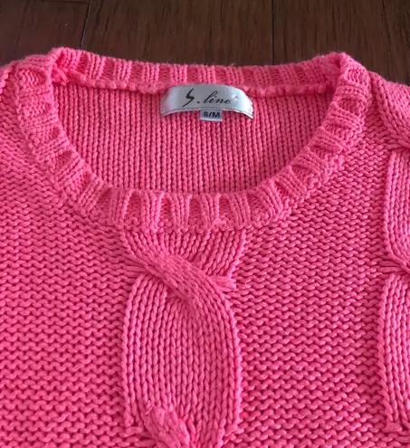 S. Line  pink high low sweater