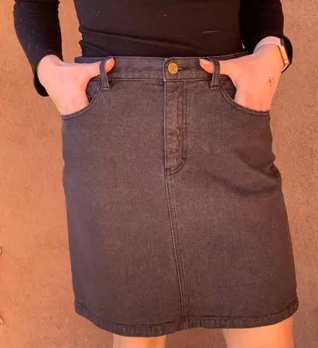 Calvin Klein black denim skirt