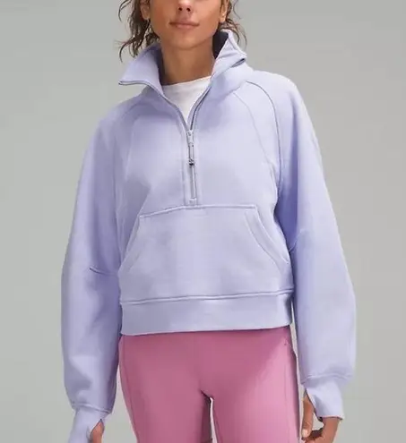 Lululemon Scuba Oversized Funnel - Neck Half Zip - Lilac Smoke