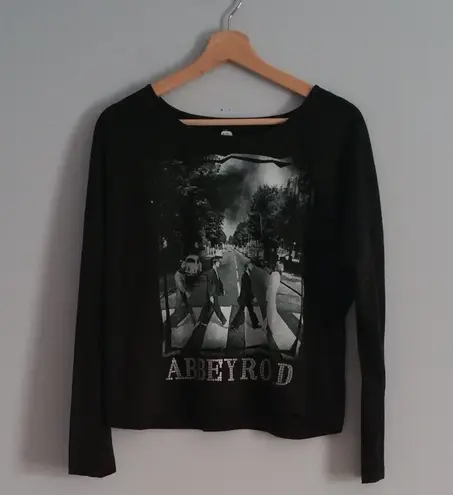 The Beatles Abbey Road Black White Long Sleeve Band Tee M Size M