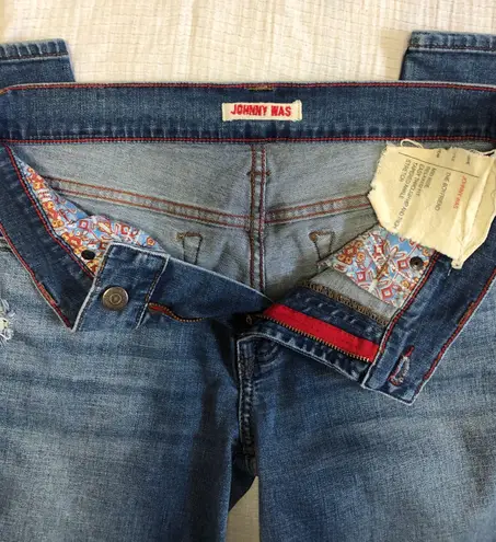 Johnny Was Boyfriend Mid-Rise Denim