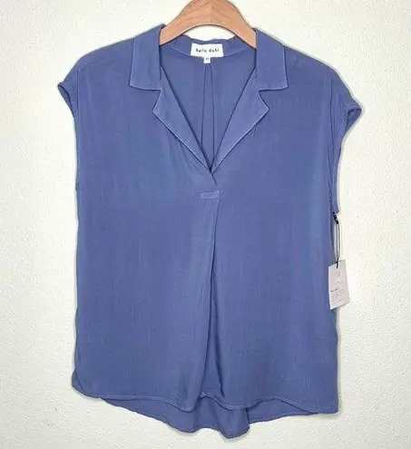 Bella Dahl Cap Sleeve Popover Top in Slate Blue Size XS *NWT*