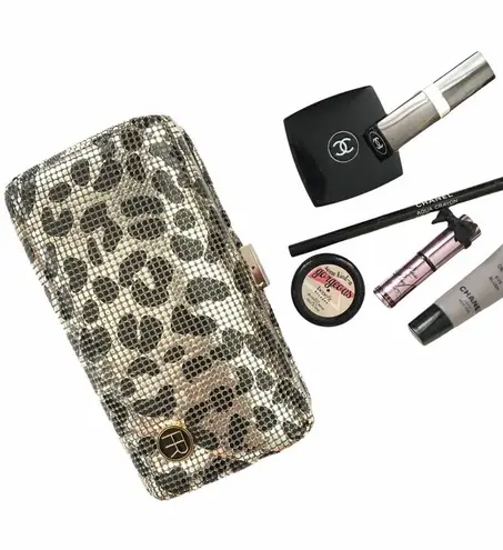 Rare: new Felix Rey ☻ Jungle Mesh Minaudière Box Clutch Handbag Bag ☻ Leopard