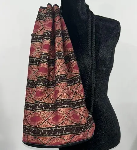 Gold, Maroon and Black Backpack with Modern Flair Pink