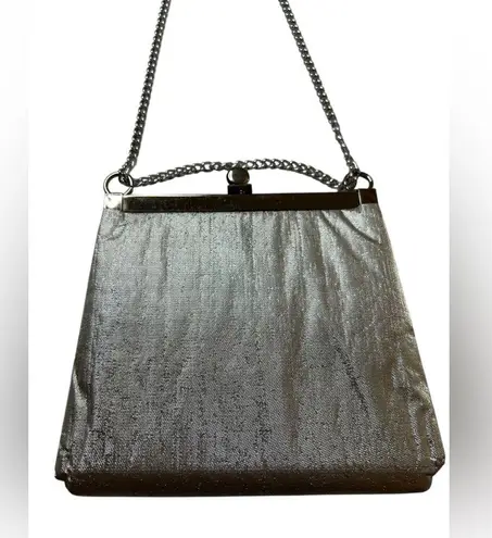 Art Deco Style Vintage Lamé Silver