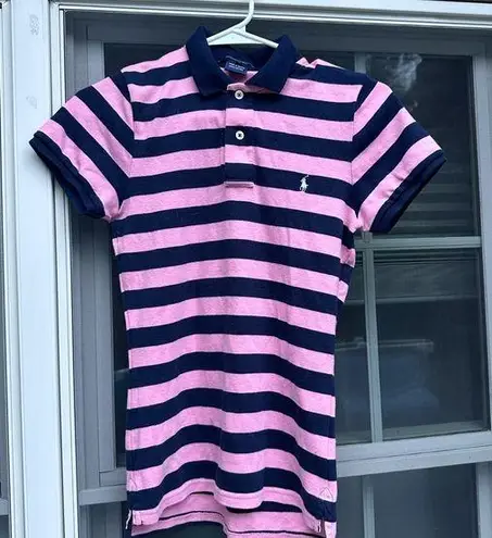 Ralph Lauren  Sport Striped Polo Shirt Women’s Medium New