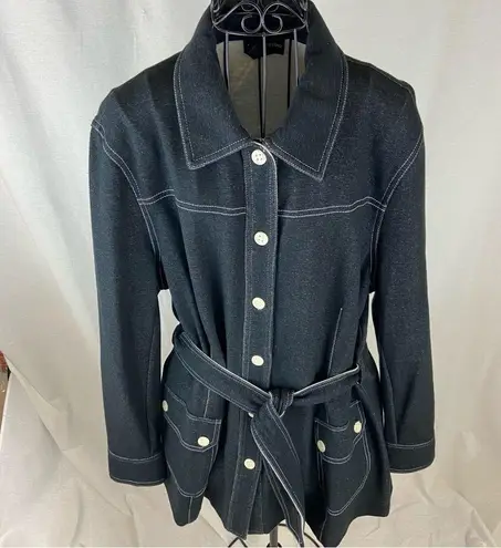 Sutton Studio Retro 70’s Look Jacket Women’s Size CL Blue