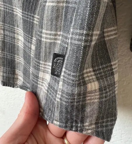 The North Face  Gray Plaid Flannel Shirt