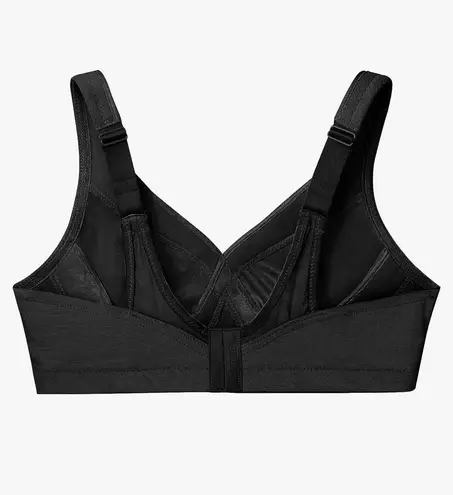 Glamorise Women's Full Figure MagicLift Plus Size Seamless Wirefree Back Close Sports Bra #1006