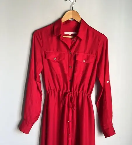 Hutch  long sleeves button down maxi shirt dress