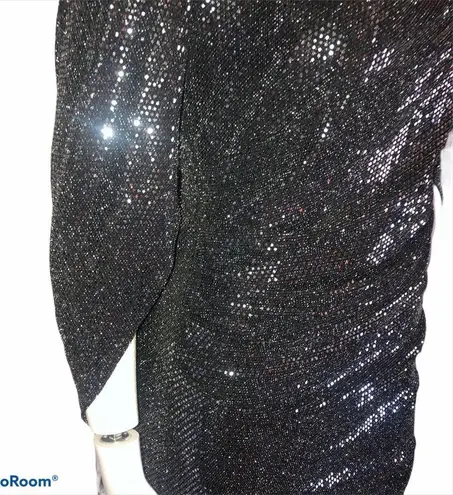 R & M Richards sparkly back drape dress