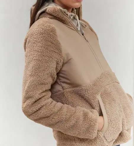 Girlfriend Collective NWT Mushroom Everyone Half-Zip Fleece Size 5