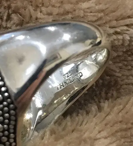 Sterling Silver MICHAEL DAWKINS Starry Night Mother of Pearl Ring