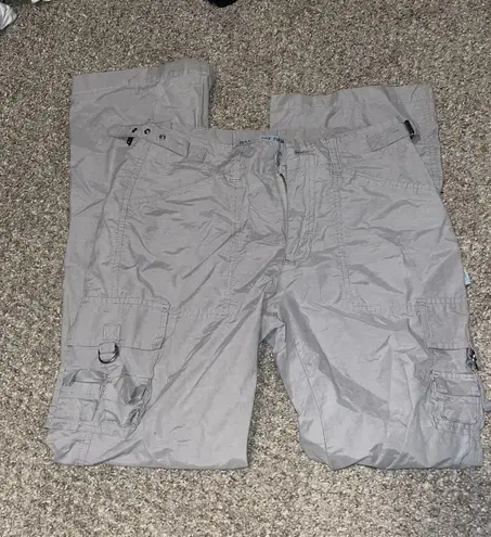 Grey Flared Cargo Pants Gray Size 23