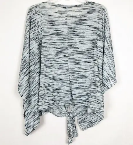 Willow & Sage Women’s Tie Front Gray Cape Size L