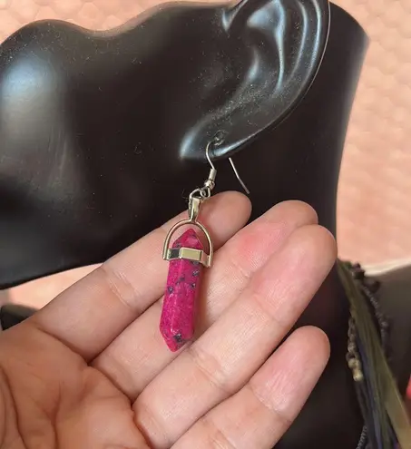 Pink Rhodonite Earrings