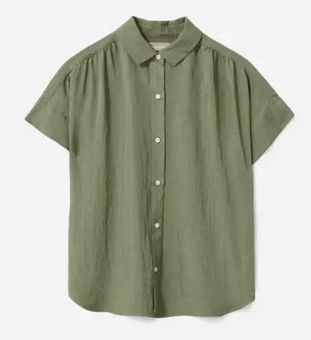 Everlane  The Japanese GoWeave Light Square Shirt Size 4 in Olive