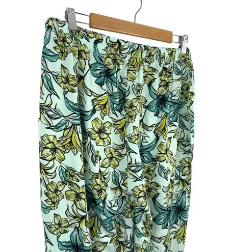 Beach Riot Size L Blue Lagoon pull on lounge Wide Leg Pants Swim Beach Revolve