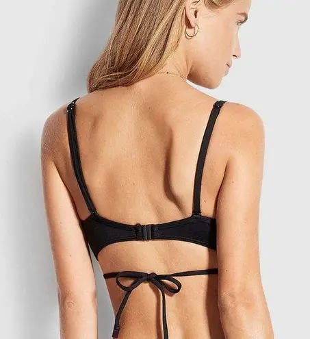 Seafolly NWT Quilted Wrap Front Booster Bikini Top US Size 6