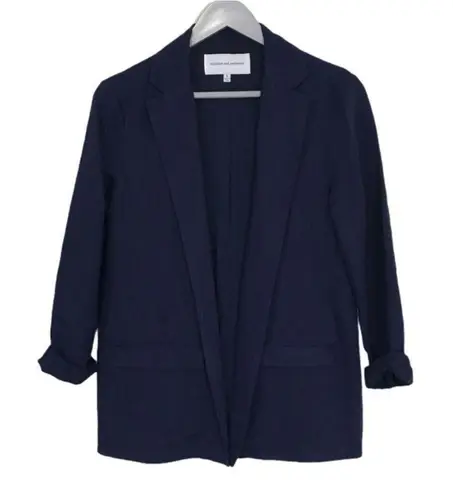 ✨Cupcake & Cashmere Wheeler Linen Blend Navy Sz Medium Blazer✨ Blue